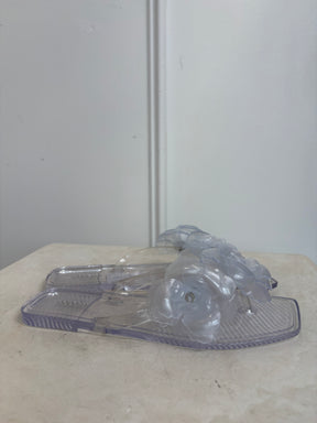 Coperni Clear PVC Flower Thongs, 38