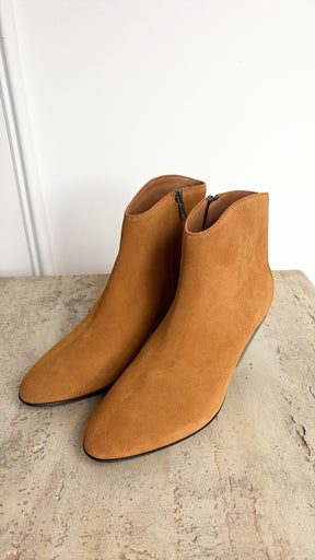 Isabel Marant Tan Suede Ankle Boots, 41