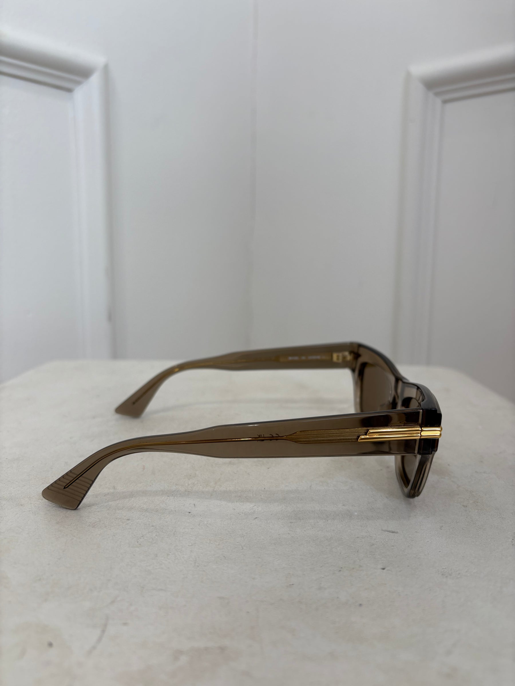 Bottega Veneta Smoke Acetate Cat Eye Sunglasses