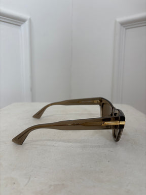 Bottega Veneta Smoke Acetate Cat Eye Sunglasses