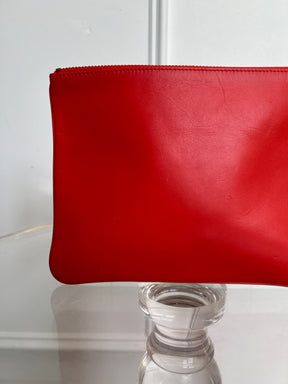 Comme des Garcons Red Leather Pouch