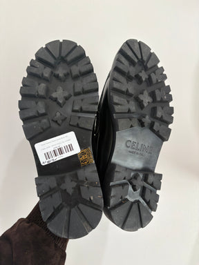 Celine Triomphe Fringe Loafers Black, 40