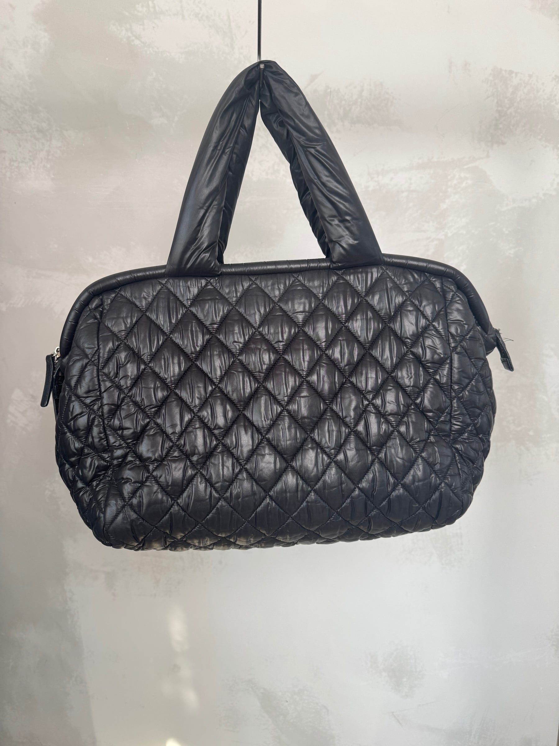 Chanel Coco Cocoon Bowling Bag Black