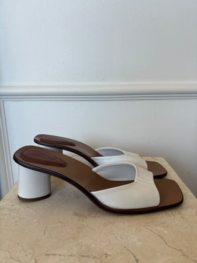 Rejina Pyo Block Heel Slide In White, 39