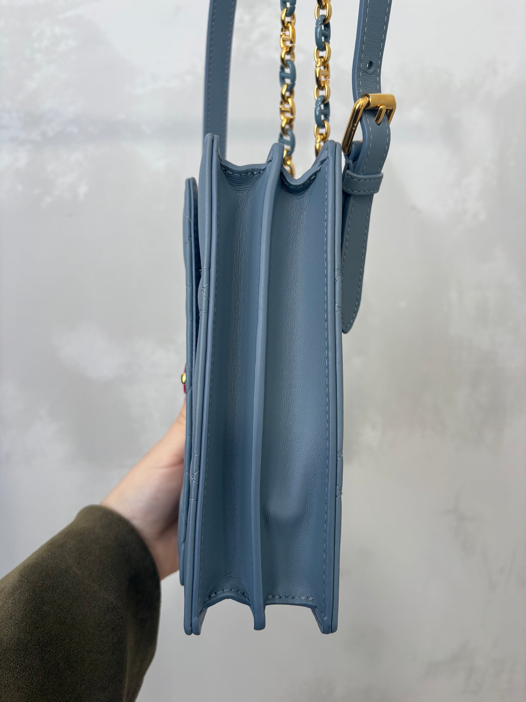 Dior Dusty Blue Miss Caro Mini Bag