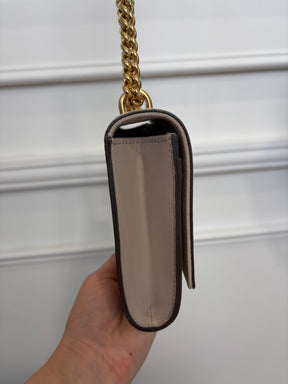 Louis Vuitton MM Louis Pochette In Smooth Leather Taupe Gold HW