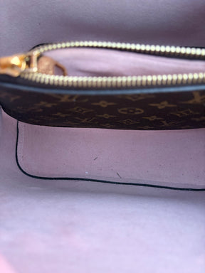 Louis Vuitton Canvas Monogram and Pink Leather Neonoé Bucket Bag