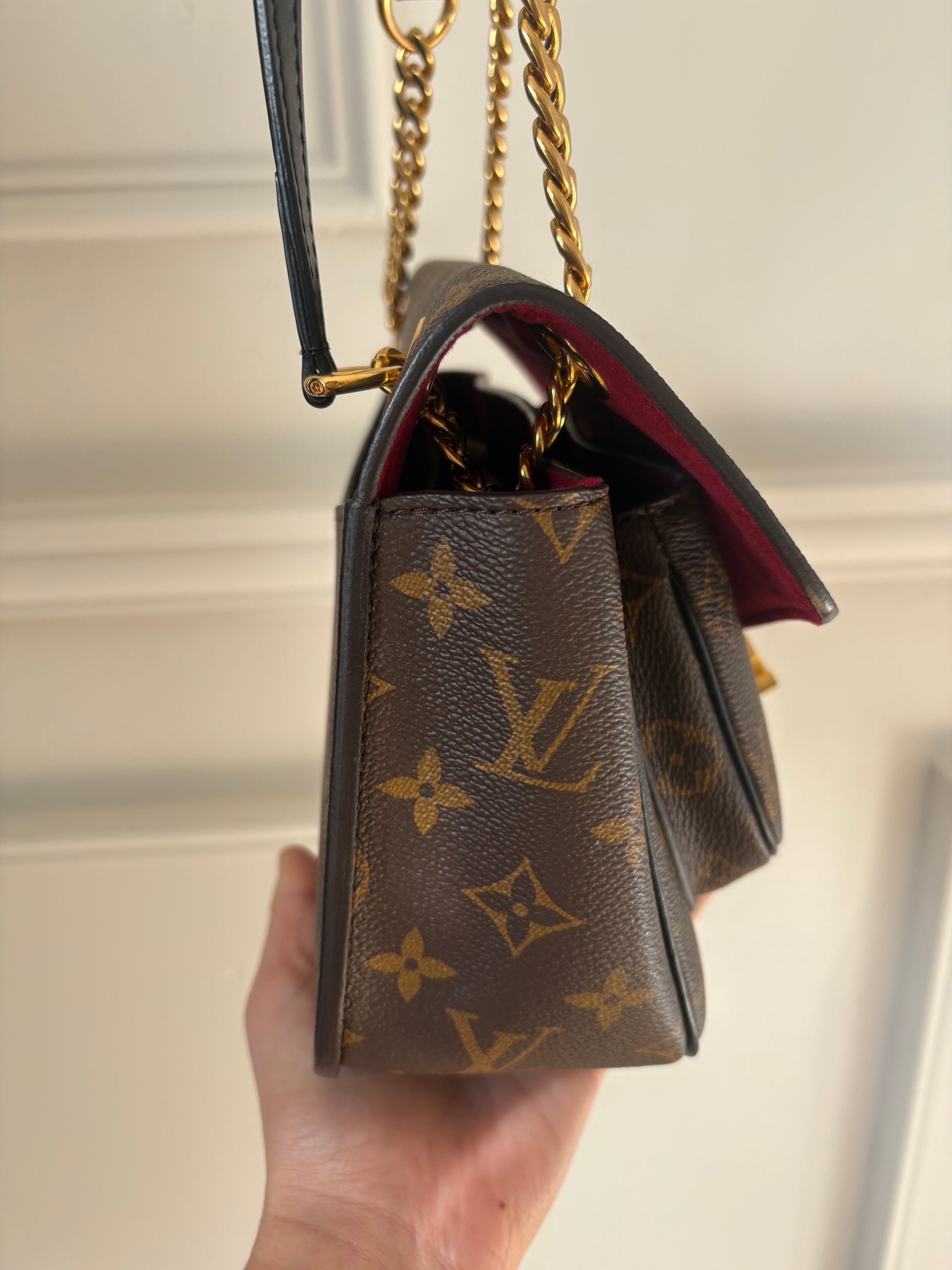 Louis Vuitton Canvas Monogram Passy Chain Shoulder Bag