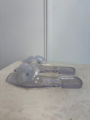 Coperni Clear PVC Flower Thongs, 38