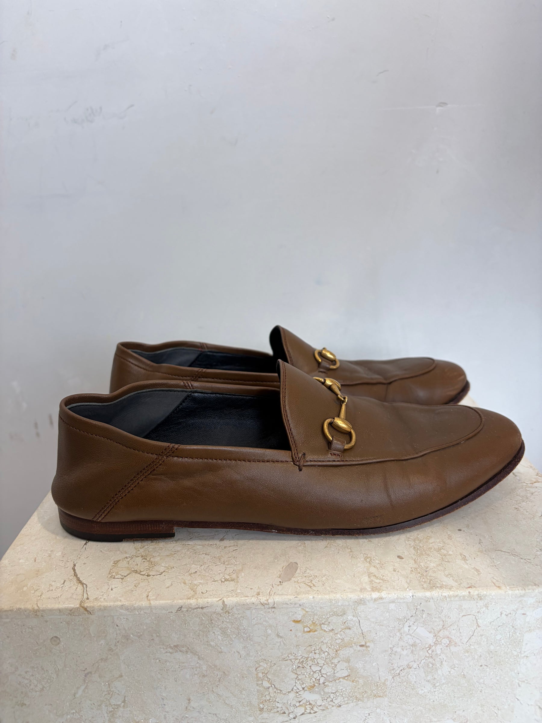 Gucci Horsebit Loafer Brown, 38.5