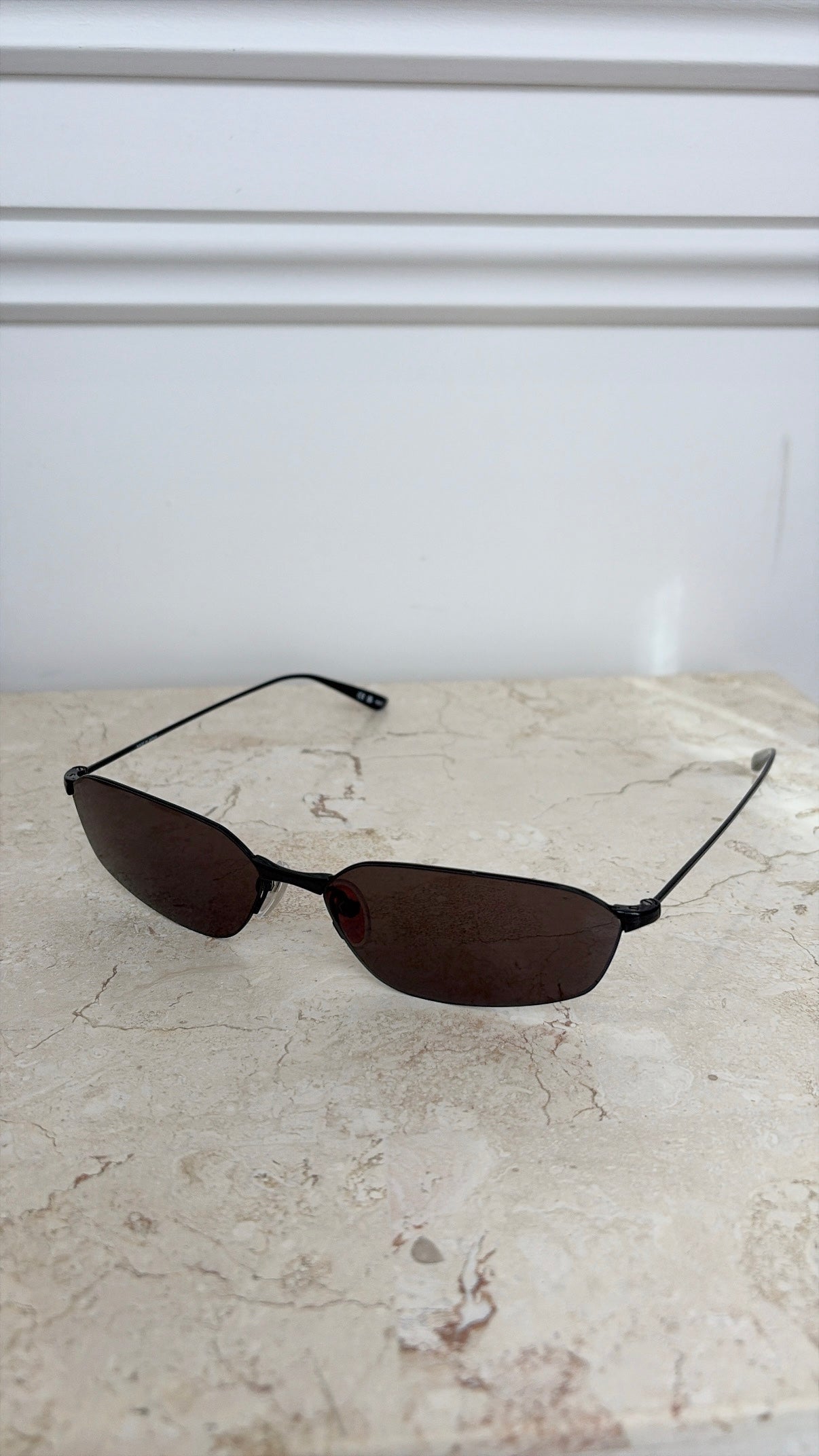 Balenciaga Black Wire Thin Sunglasses