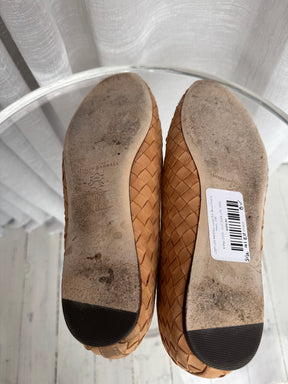 LOEFFLER RANDALL Leonie Soft Ballet Flats In Honey, 10B