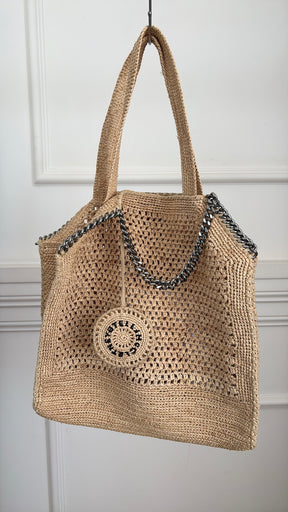 Stella McCartney Raffia Falabella Tote