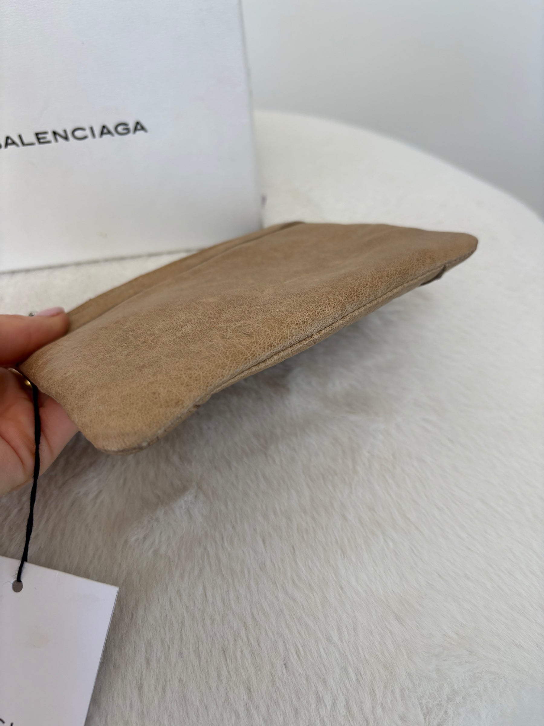 Balenciaga Wallet In Taupe