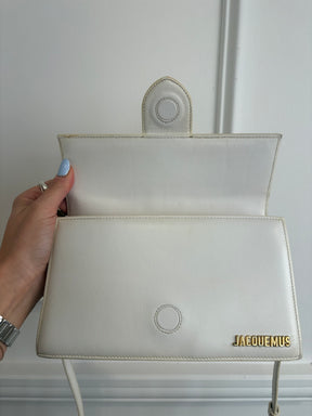 Jacquemus White Les Classiques 'The large Bambino' Bag