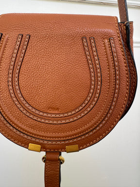 Chloé Tan Leather Marcie Bag