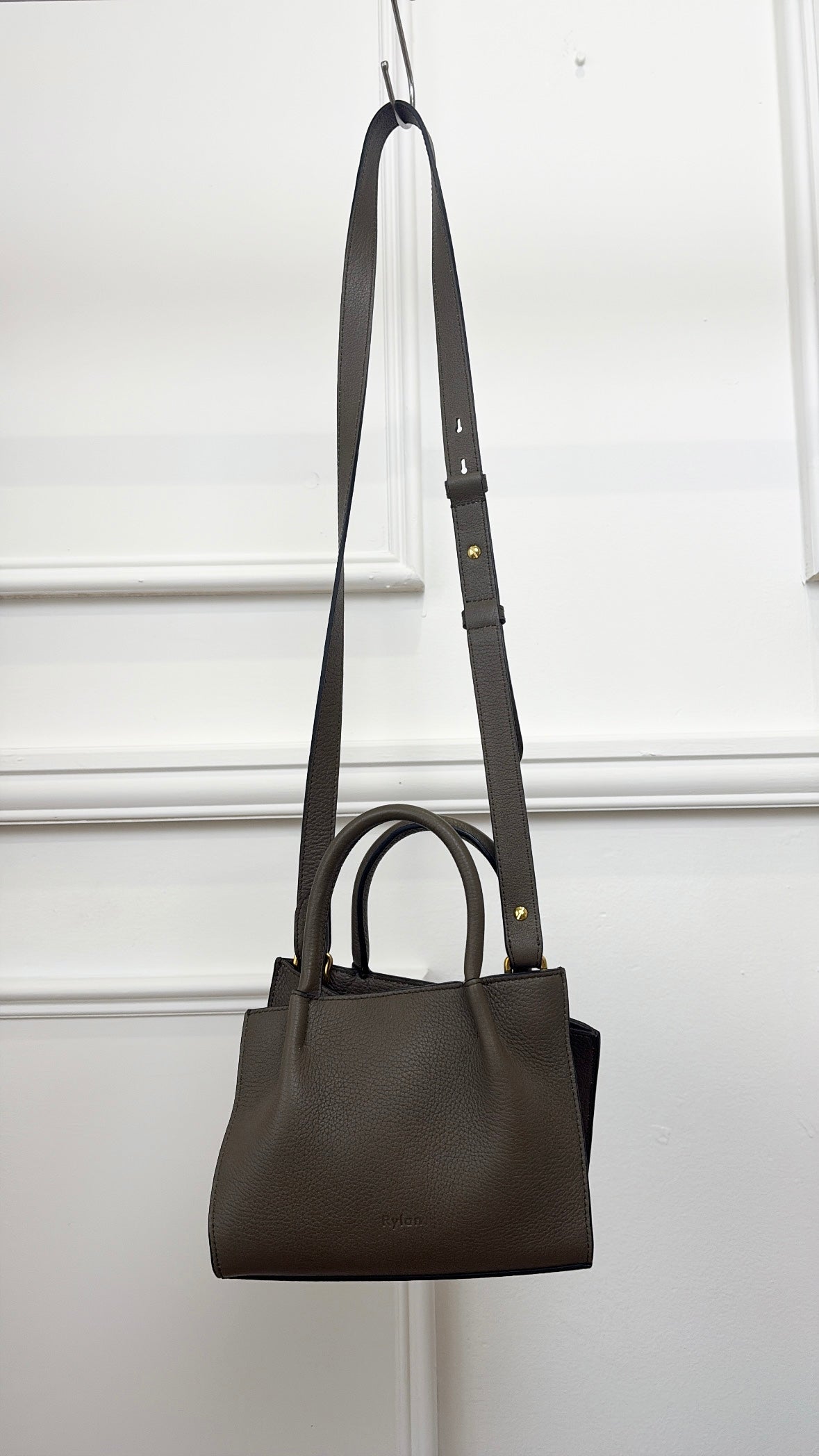 Rylan Dark Taupe Mini Tote Bag