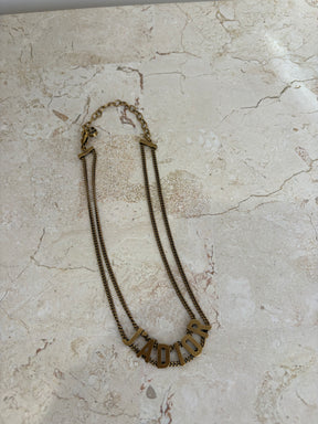 Dior Gold Tone J'adior Choker
