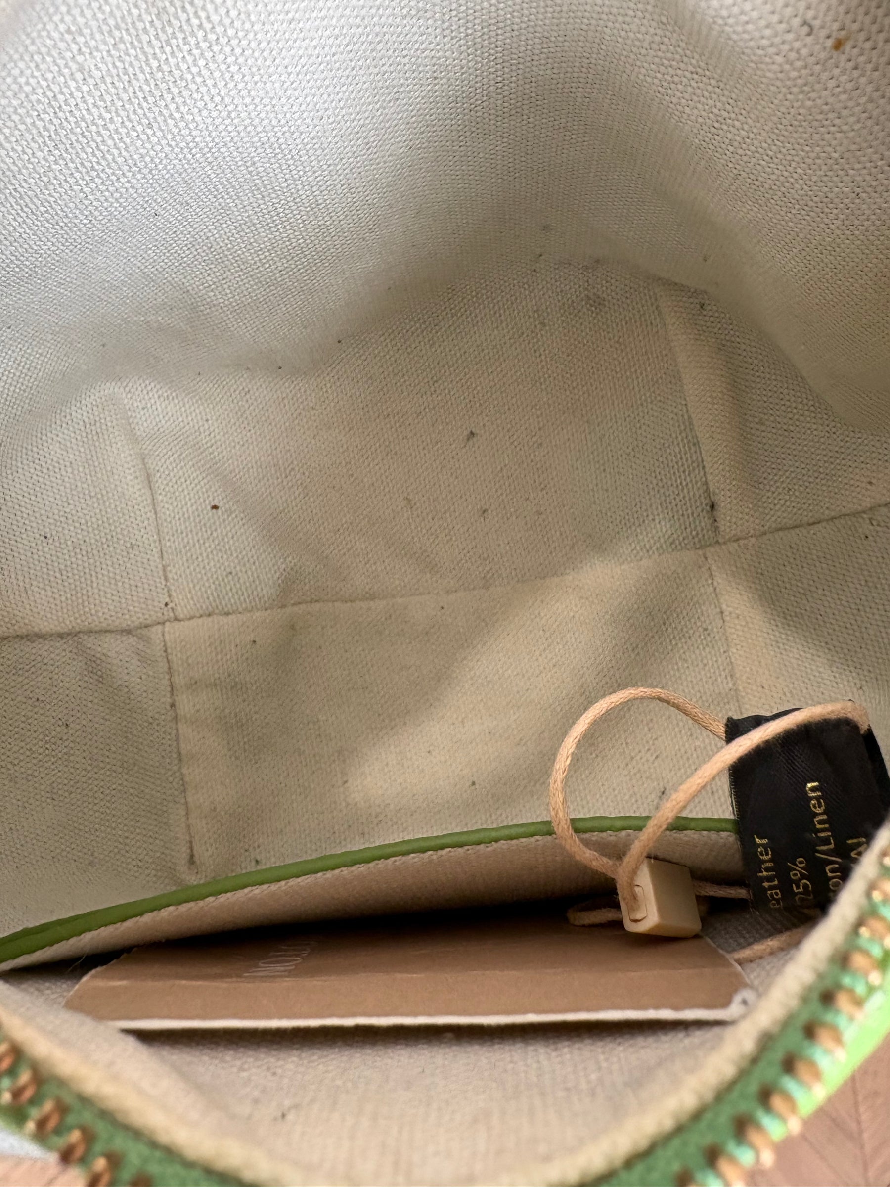 Oroton Green Leather Mini Top Handle Bag