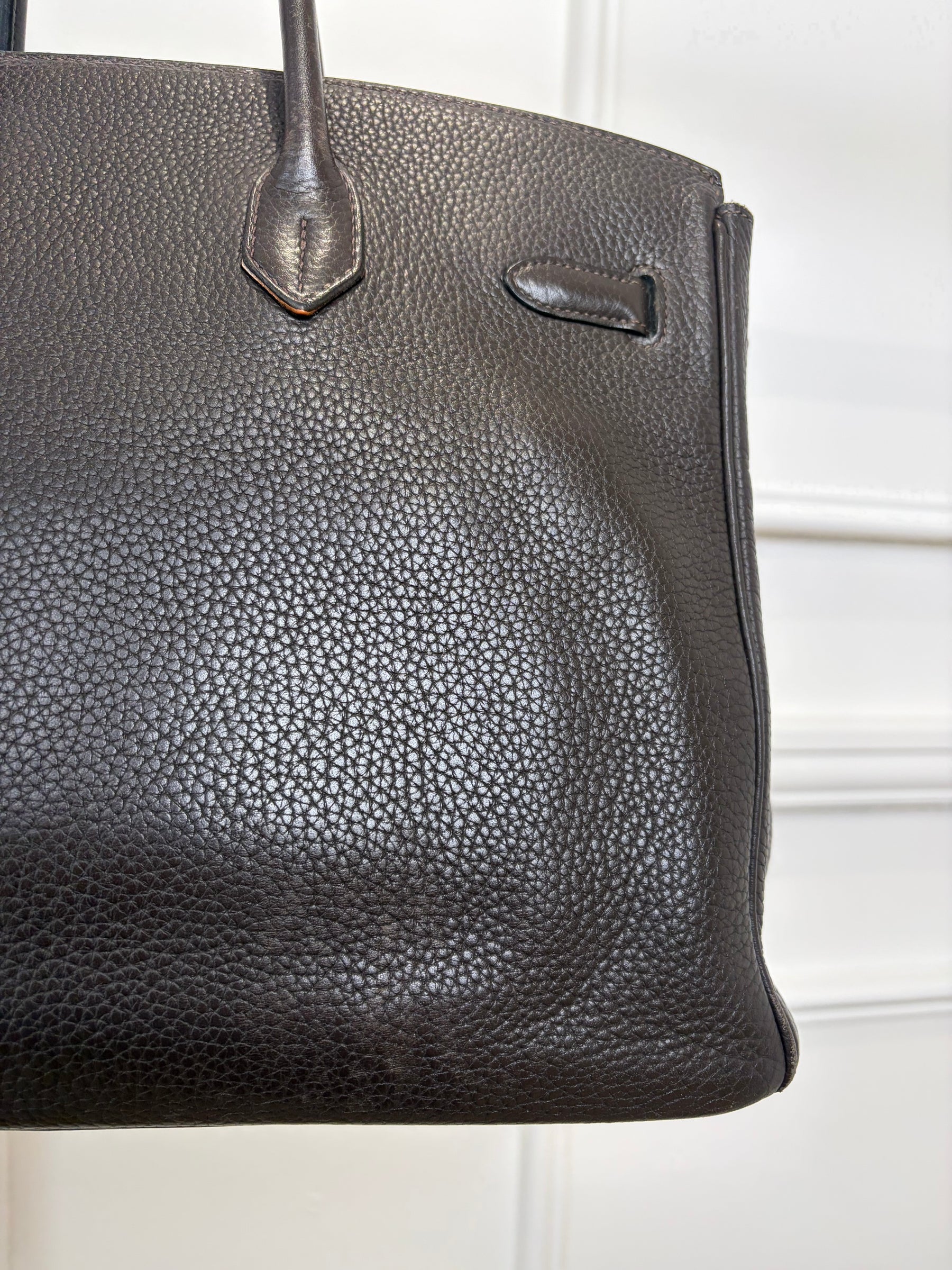 Hermès Birkin 35 in Ebene Clemence Leather