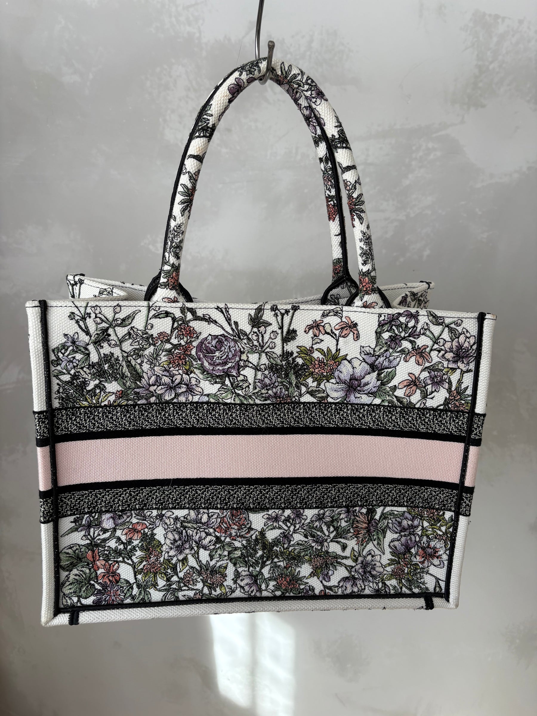 Dior Multicolour Embroidered Canvas Book Tote Medium