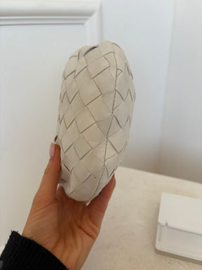 Bottega Veneta White Intrecciato Leather Candy Jodie Bag, Very Good