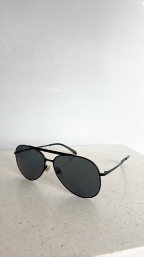 Chanel Black Aviator Sunglasses