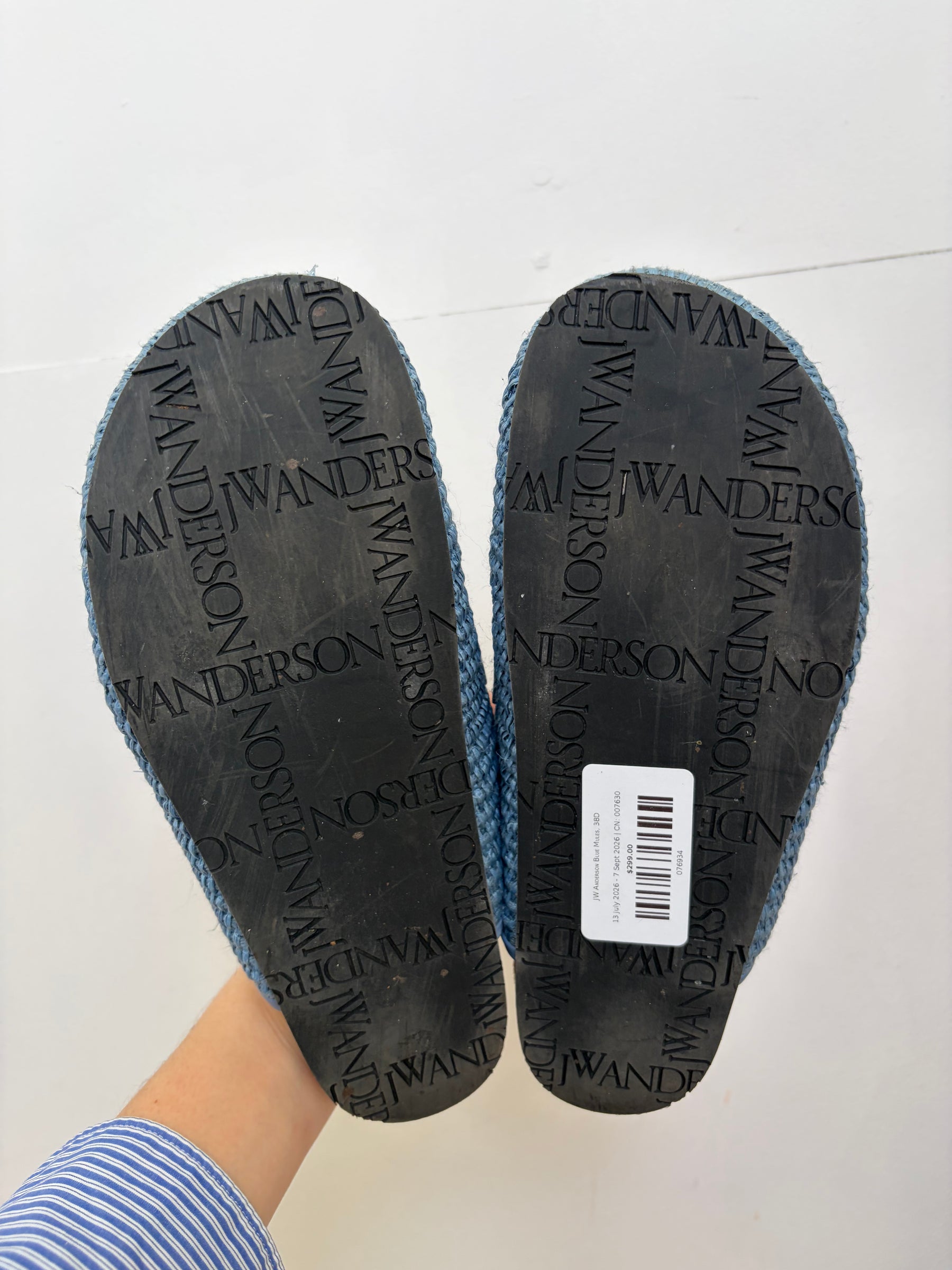 JW Anderson Blue Mules, 38D