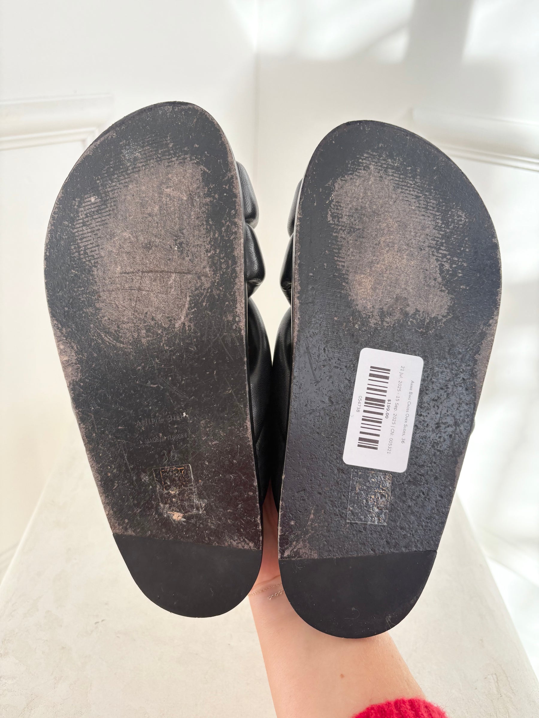 Anine Bing Cross Over Slides, 36