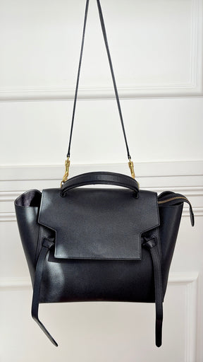 Celine Black Leather Belt Bag