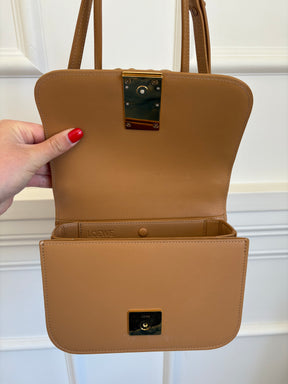 Loewe Warm Desert Small Goya Bag in Silk Calfskin