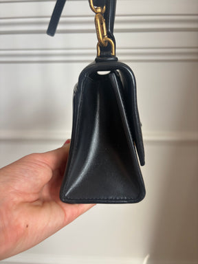 Balenciaga Black Leather Mini Hourglass Bag