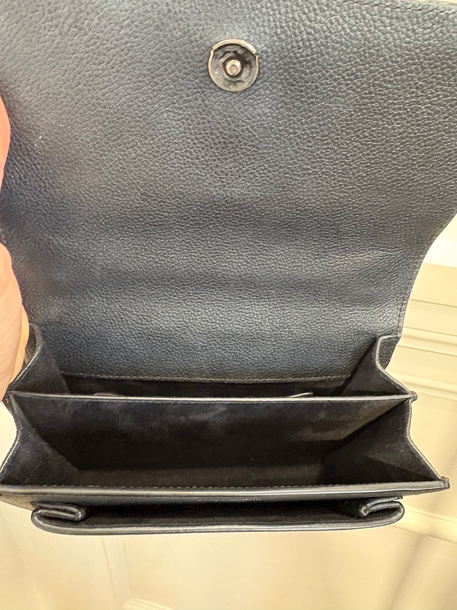 Saint Laurent Small Sunset Bag Black Grained Leather