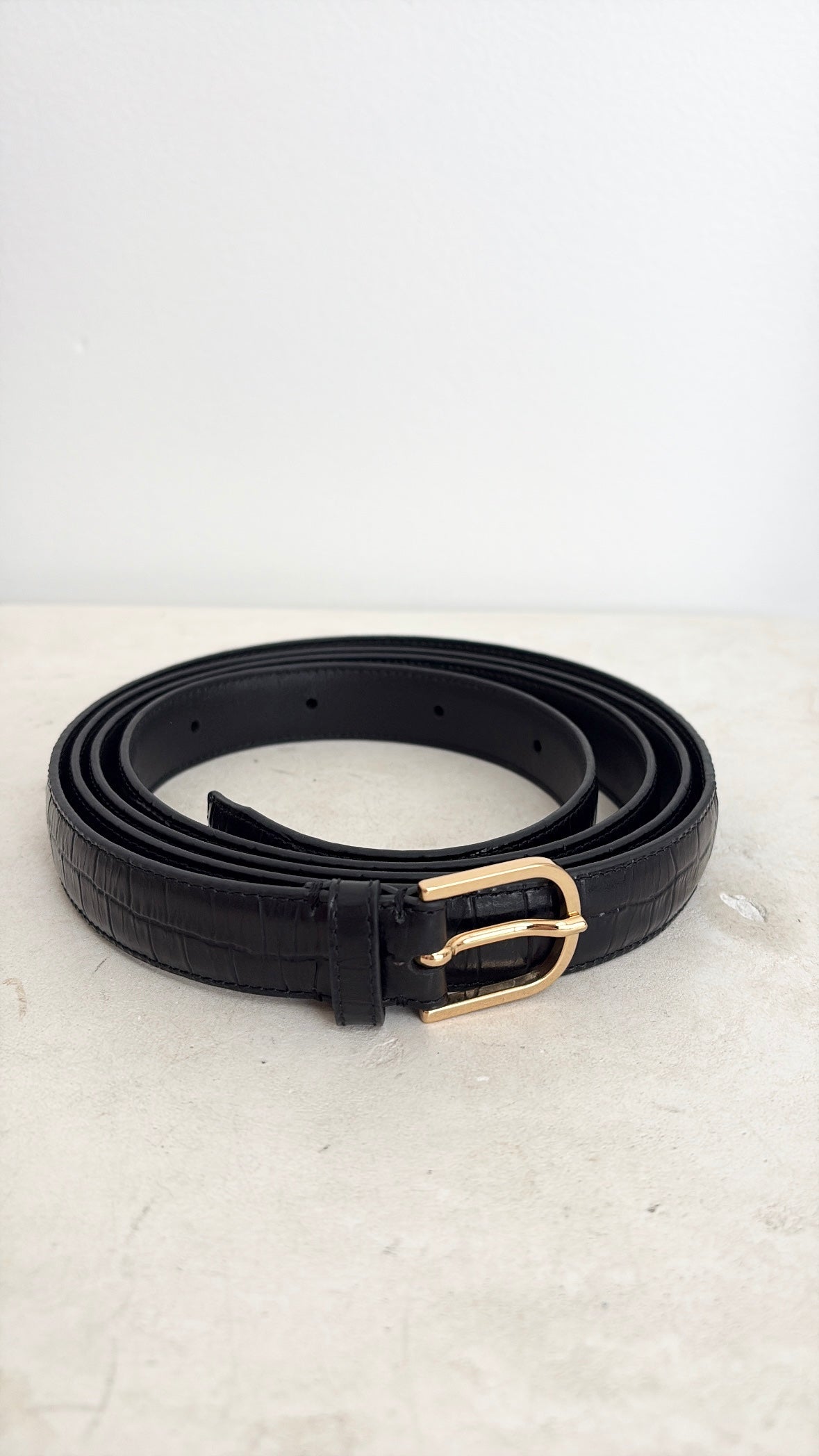 Totéme Croc Effect Wrap Belt