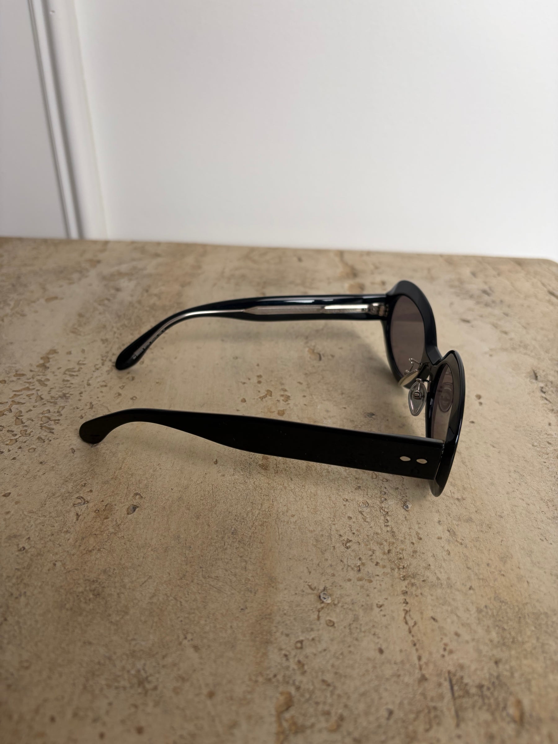 Isabel Marant Black Oval Sunglasses
