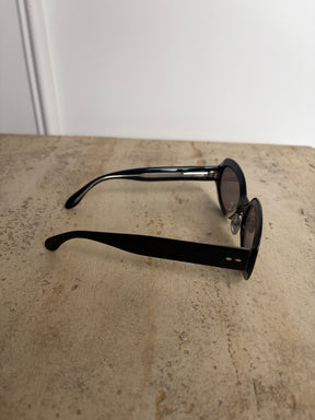 Isabel Marant Black Oval Sunglasses
