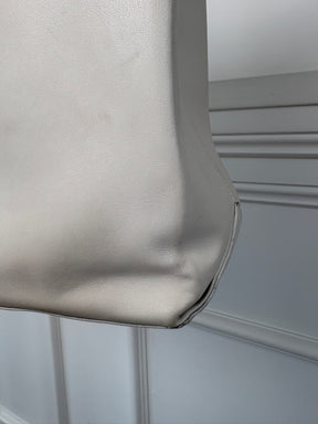 Chanel 31 Rue Cambon White Leather Shopping Bag