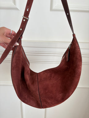 Proenza Schouler Rust Suede Hobo Slide Bag