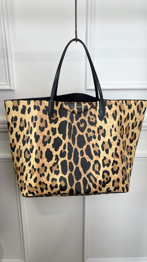Givenchy Leopard Print Shopper Tote