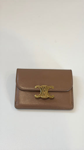 Celine Card Wallet In Tan