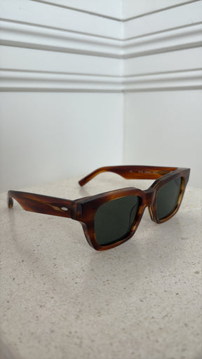 bassike x Local Supply Brown Square Sunglasses