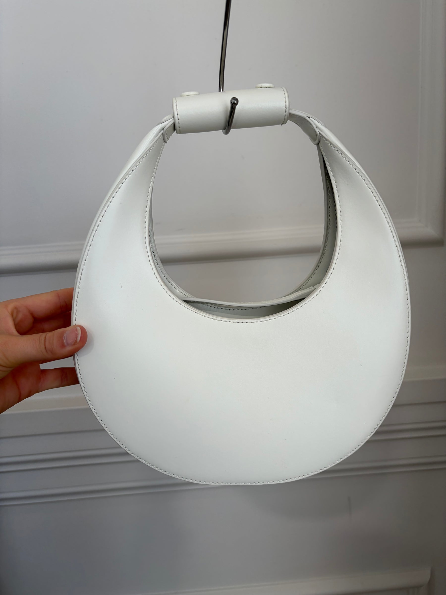 Staud White Moon Bag With Shoulder Strap