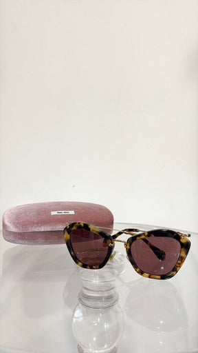 Miu Miu Tortoiseshell Cat Eye Sunglasses