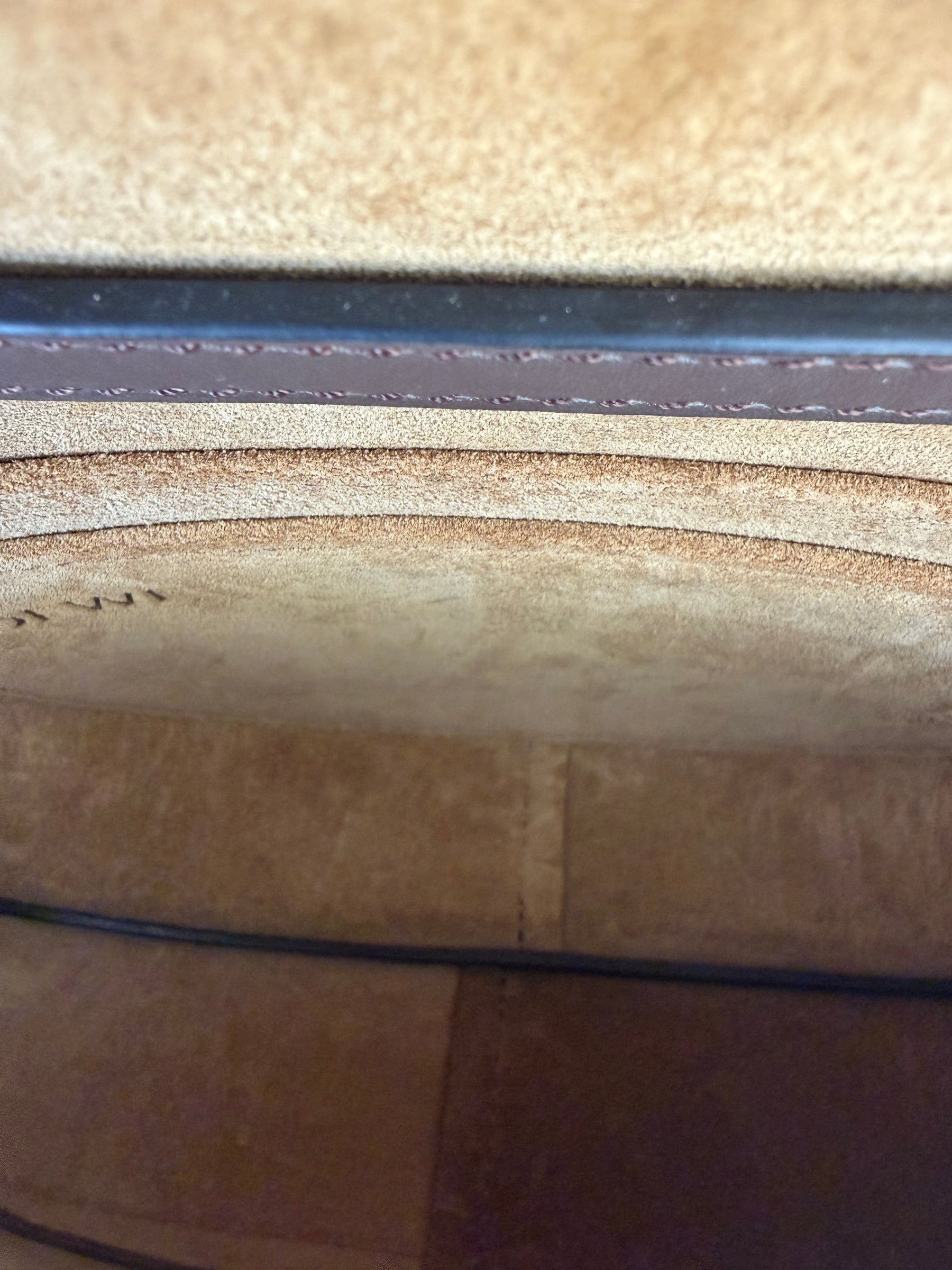 Loewe Chocolate Leather Mini Gate Bag