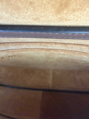 Loewe Chocolate Leather Mini Gate Bag