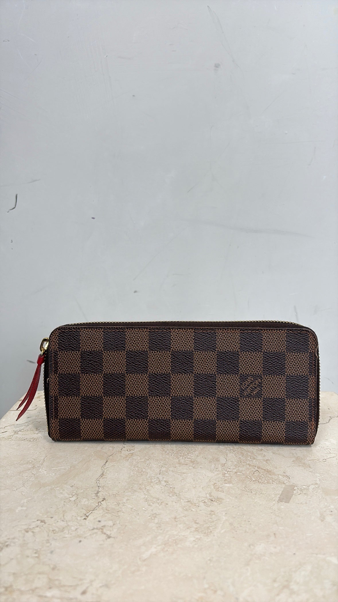 Louis Vuitton Damier Ebene Thin Zipped Wallet