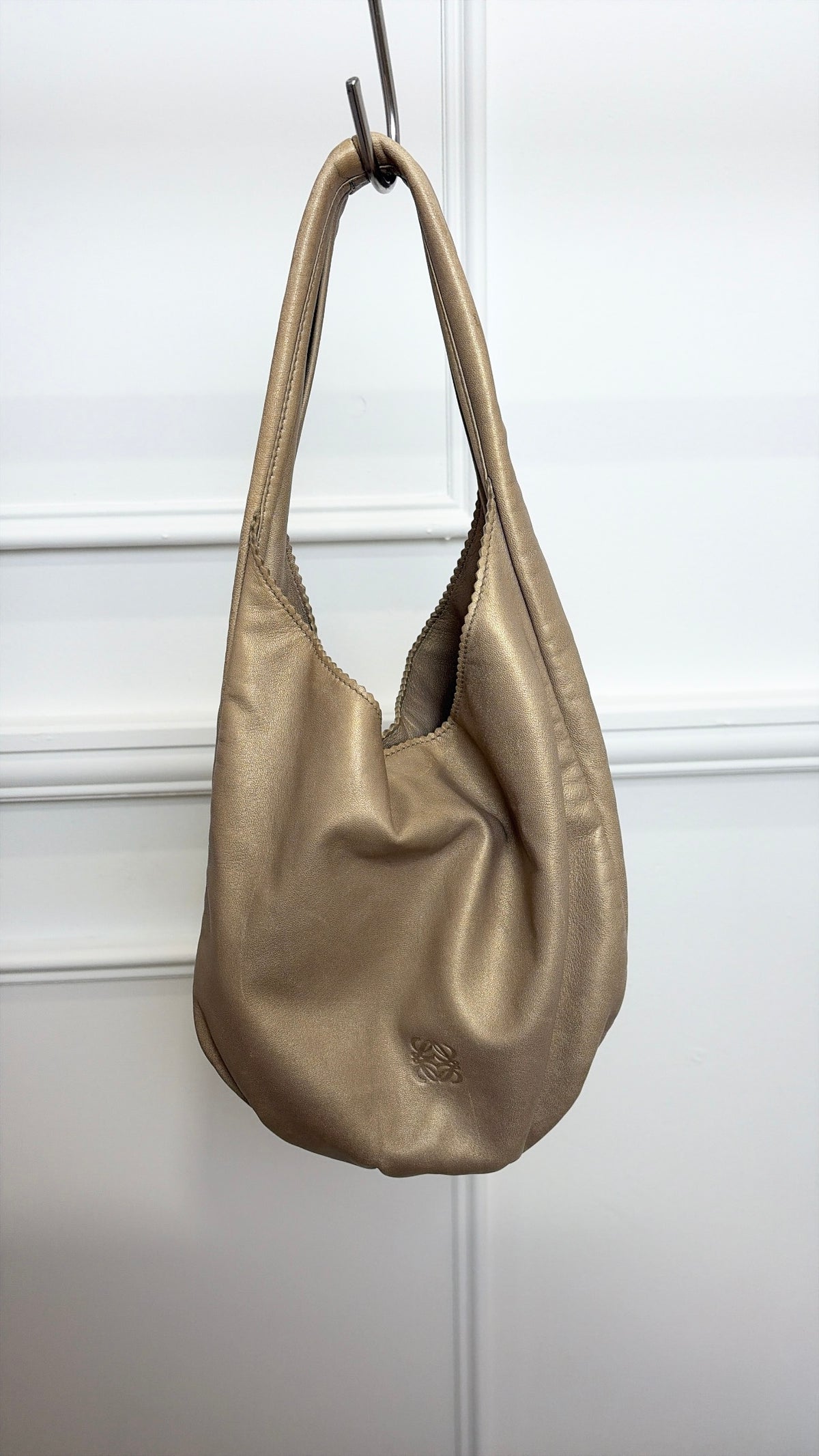 Loewe Hobo Gold Metalic Bag