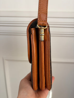 Celine Vintage Macadam Canvas Shoulder Bag
