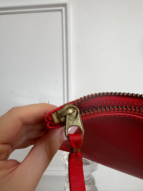 Comme des Garcons Red Leather Pouch