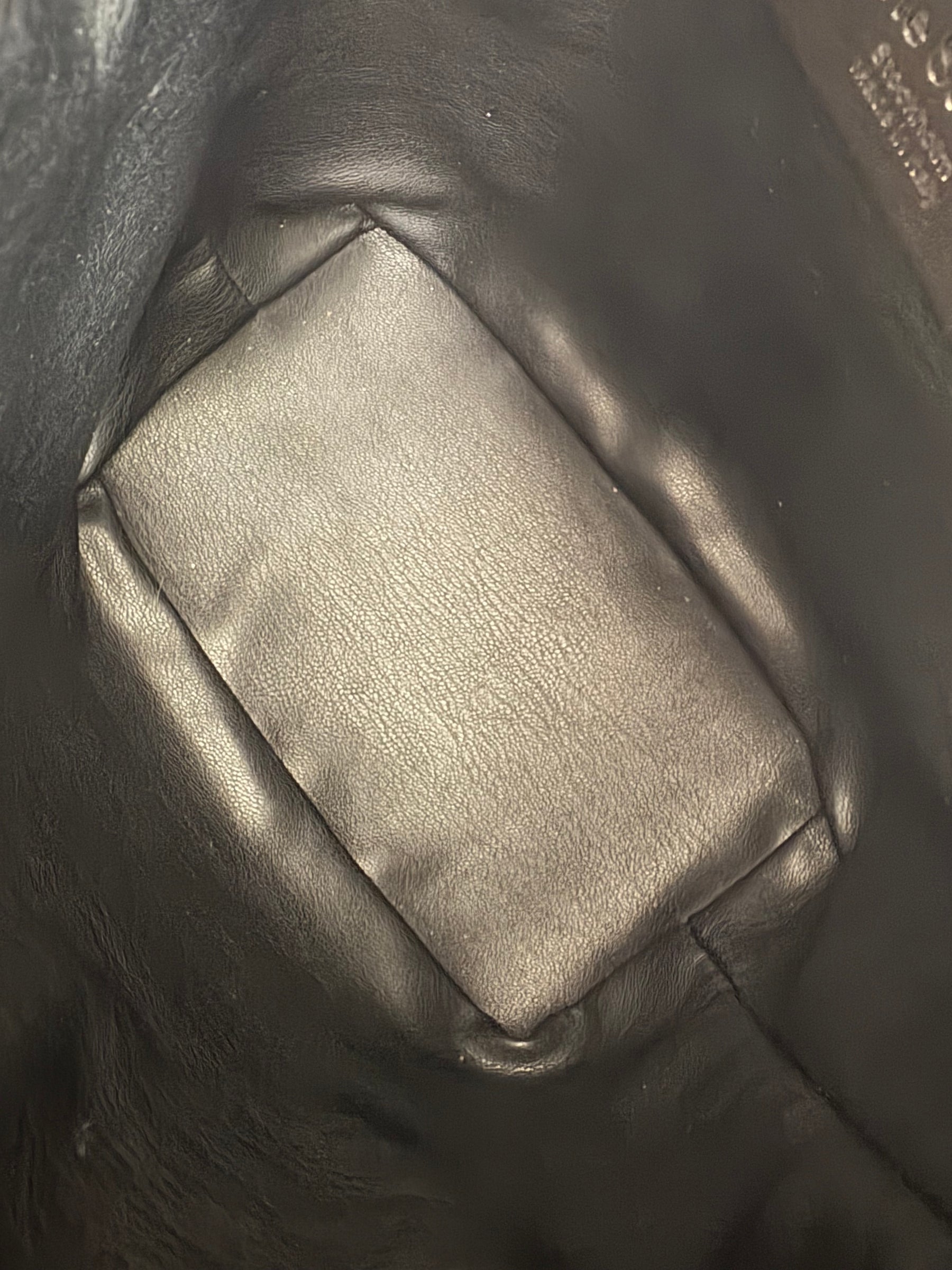 Acne Studios Brown Distressed Leather Multi Pocket Mini Bucket Bag